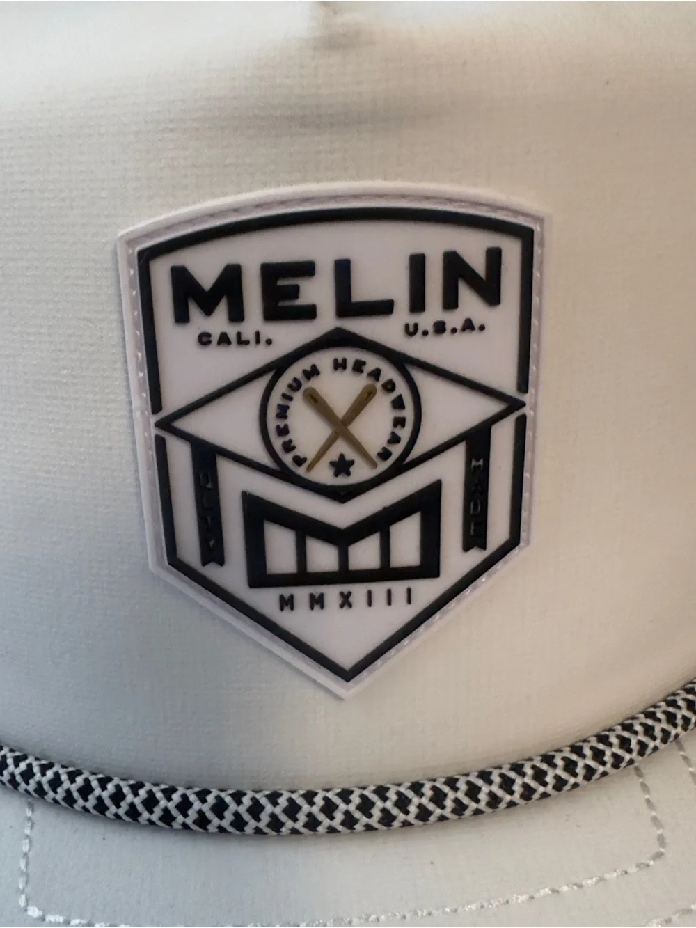Melin Hydro Coronado Hat Shield Logo White